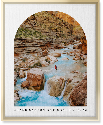 Archway View Wall Art, Gold, Single piece, Canvas, 16x20, White, white