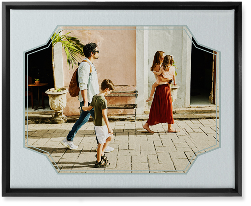 Unique Shape Wall Art, Black, Single piece, Canvas, 16x20, Gray, air