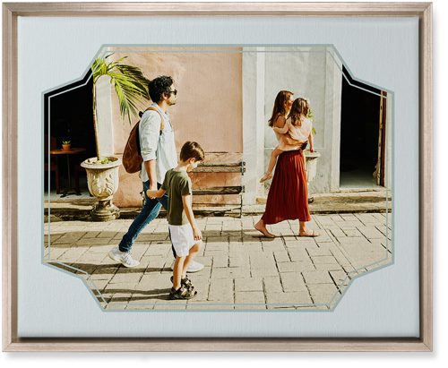 Unique Shape Wall Art, Metallic, Single piece, Canvas, 16x20, Gray