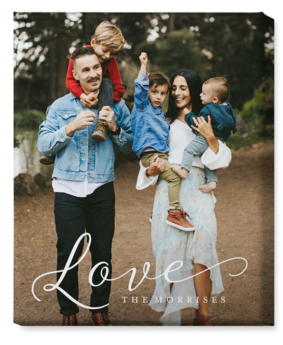 Just Love Portrait Wall Art, No Frame, Single piece, Canvas, 16x20, White, white