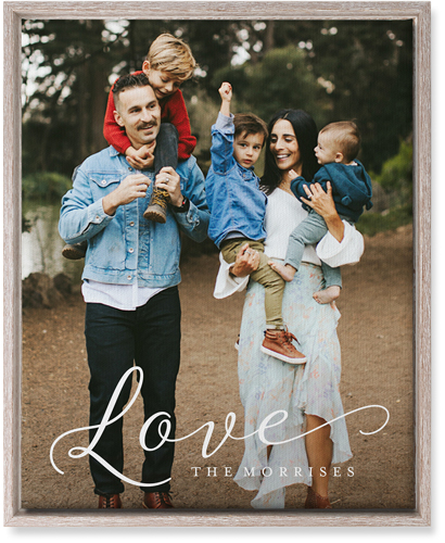 Just Love Portrait Wall Art, Rustic, Single piece, Canvas, 16x20, White, white