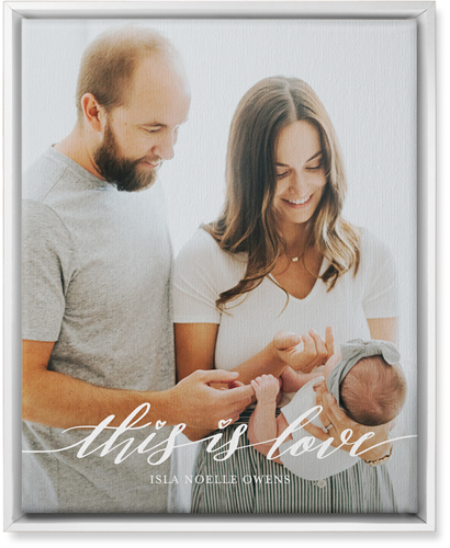 Love Is Portrait Wall Art, White, Single piece, Canvas, 16x20, White, white