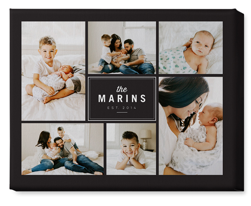 Round We Go Wall Art, No Frame, Single piece, Canvas, 16x20, Gray