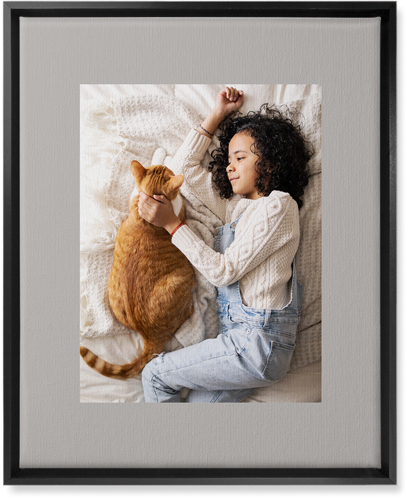 Full Frame One Wall Art, Black, Single piece, Canvas, 16x20, Gray