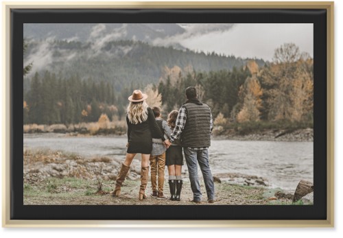 Simple Gallery of One Border Wall Art, Gold, Single piece, Canvas, 20x30, Multicolor