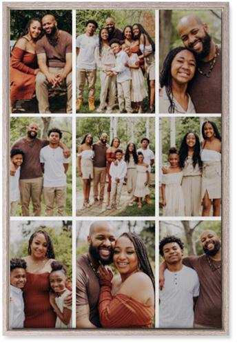 Gallery Grid of Nine Wall Art, Rustic, Single piece, Canvas, 20x30, Multicolor, multi