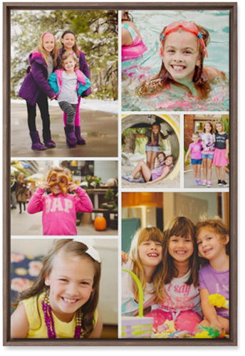 Gallery of Seven Wall Art, Walnut, Single piece, Canvas, 20x30, Multicolor, multi