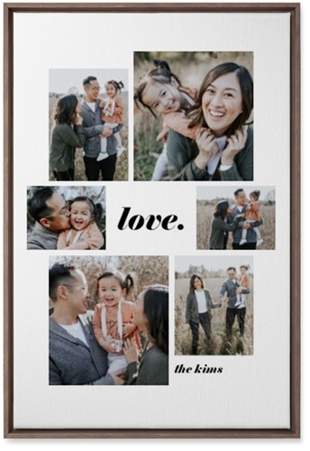 Gallery Around Text Portrait Wall Art, Walnut, Single piece, Canvas, 20x30, Multicolor