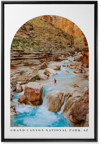 Archway View Wall Art, Black, Single piece, Canvas, 20x30, White, white