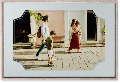 Unique Shape Wall Art, Rustic, Single piece, Canvas, 20x30, Gray, air