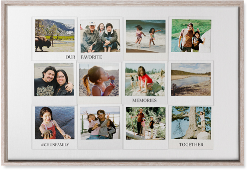 Photo Memories Wall Art, Rustic, Single piece, Canvas, 20x30, White, white