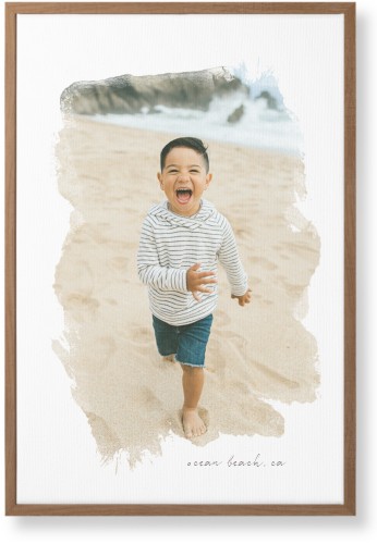 Brushstrokes Portrait Wall Art, Natural, Single piece, Canvas, 20x30, White, white