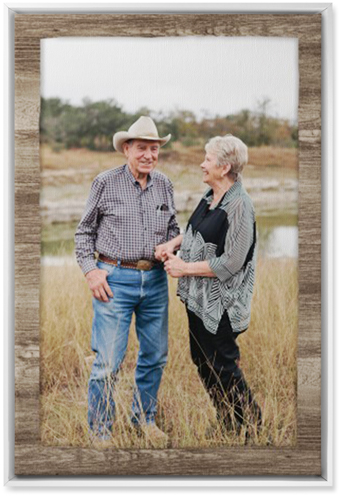 Countryside Portrait Wall Art, White, Single piece, Canvas, 20x30, Brown, wood