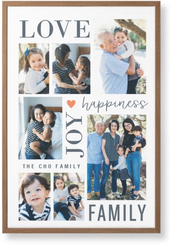 Happiness Is Wall Art, Natural, Single piece, Canvas, 20x30, White