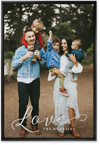 Just Love Portrait Wall Art, Black, Single piece, Canvas, 20x30, White