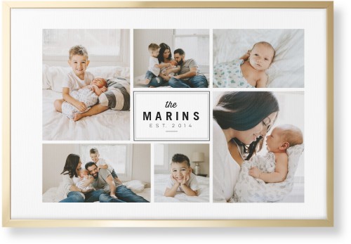 Round We Go Wall Art, Gold, Single piece, Canvas, 20x30, White, white