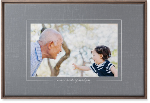 Take Shape Wall Art, Walnut, Single piece, Canvas, 20x30, Gray, slate