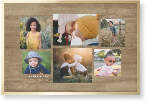 Six Times Wall Art, Gold, Single piece, Canvas, 20x30, Brown, truffle