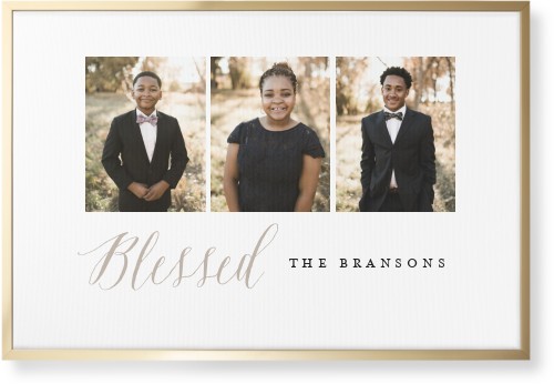 Rules of Three Wall Art, Gold, Single piece, Canvas, 24x36, Multicolor, multi