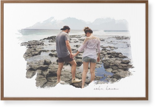Brushstrokes Wall Art, Natural, Single piece, Canvas, 24x36, White
