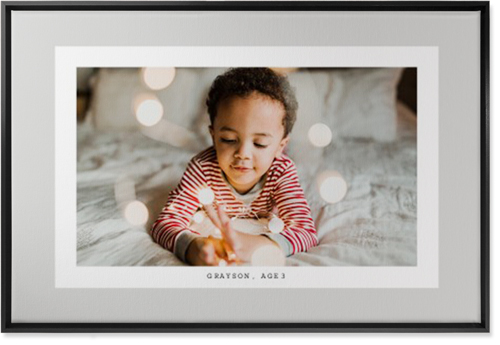 Frame Up Wall Art, Black, Single piece, Canvas, 24x36, Gray
