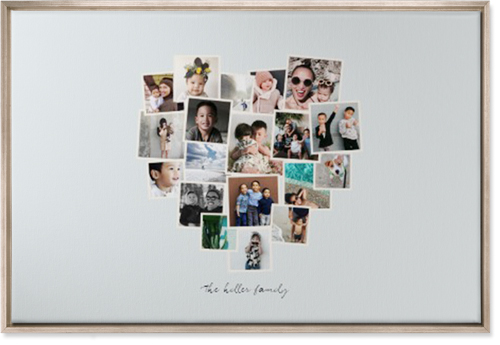 Heart Strings Wall Art, Metallic, Single piece, Canvas, 24x36, Gray, air