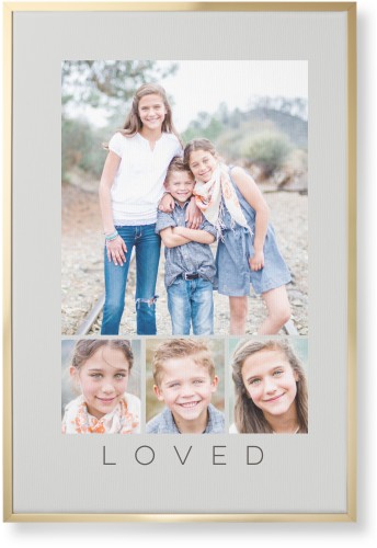 Gray And Gold Canvas Wall Art