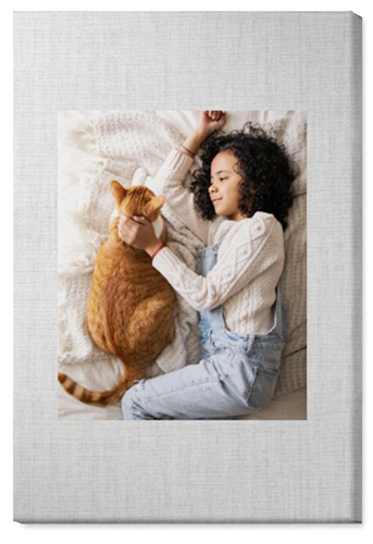 Full Frame One Wall Art, No Frame, Single piece, Canvas, 24x36, White