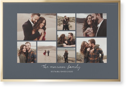 Pieces of Eight Wall Art, Gold, Single piece, Canvas, 24x36, Gray, gray