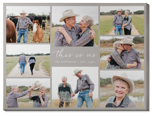 Gallery Around Text Wall Art, No Frame, Single piece, Canvas, 30x40, Multicolor, multi