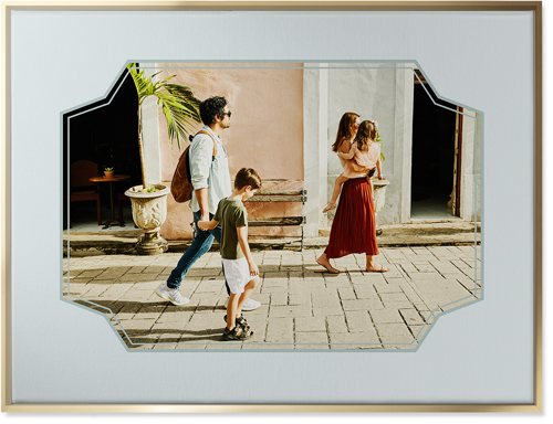 Unique Shape Wall Art, Gold, Single piece, Canvas, 30x40, Gray, air