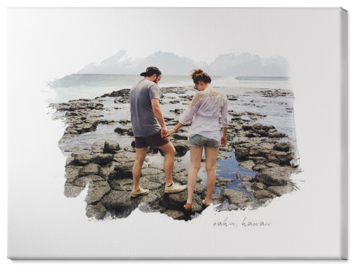 Brushstrokes Wall Art, No Frame, Single piece, Canvas, 30x40, White, white