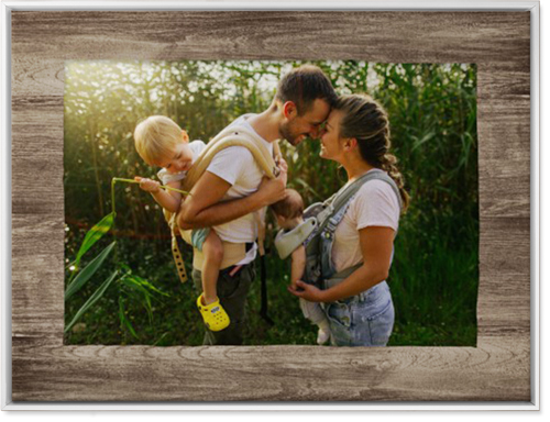 Countryside Wall Art, White, Single piece, Canvas, 30x40, Brown, wood