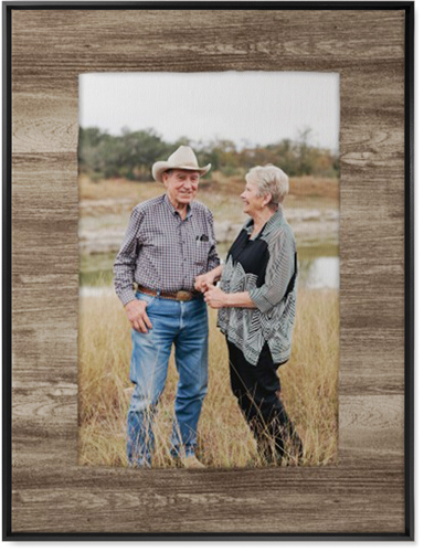 Countryside Portrait Wall Art, Black, Single piece, Canvas, 30x40, Brown, wood