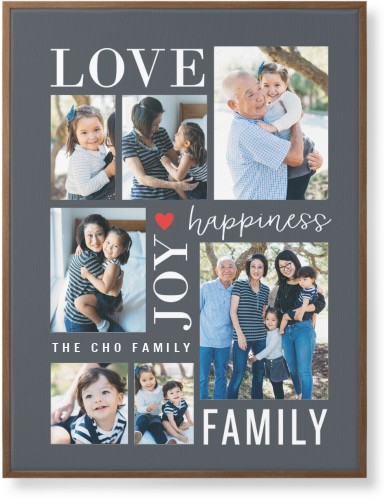 Happiness Is Wall Art, Natural, Single piece, Canvas, 30x40, Gray, gray