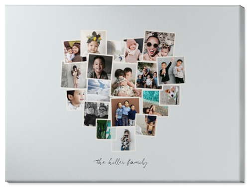 Heart Strings Wall Art, No Frame, Single piece, Canvas, 30x40, Gray, air