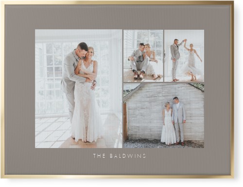 Gray And Gold Canvas Wall Art