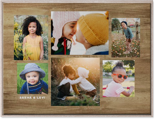 Six Times Wall Art, Rustic, Single piece, Canvas, 30x40, Brown, truffle