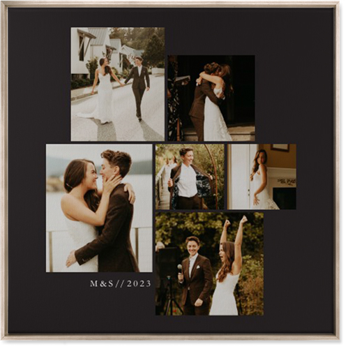 Gallery of Six Wall Art, Metallic, Single piece, Canvas, 36x36, Multicolor, multi