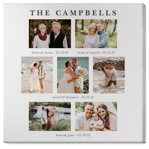 Our Family Roots Wall Art, No Frame, Single piece, Canvas, 36x36, Multicolor, multi