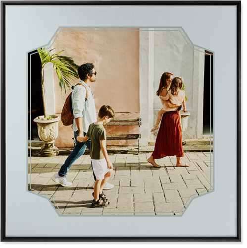 Unique Shape Wall Art, Black, Single piece, Canvas, 36x36, Gray, air