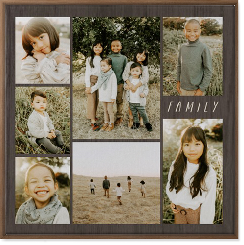 Lucky Seven Wall Art, Natural, Single piece, Canvas, 36x36, Multicolor