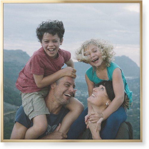 Photo Gallery Wall Art, Gold, Single piece, Canvas, 36x36, Multicolor
