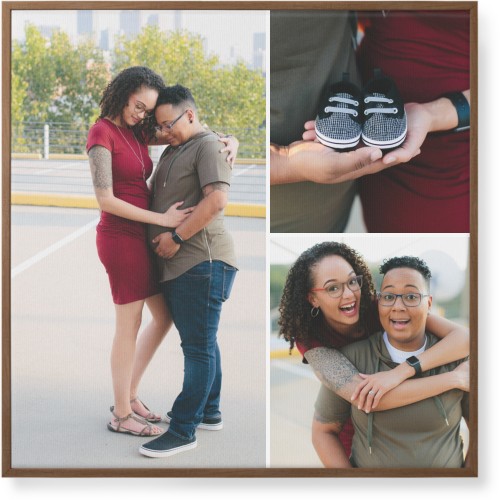 Three Piece Wall Art, Natural, Single piece, Canvas, 36x36, Multicolor, multi