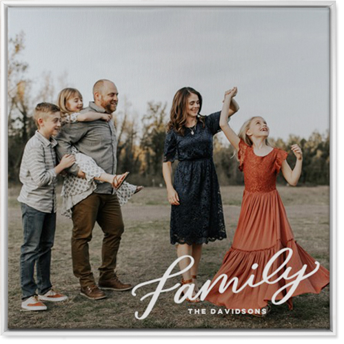 Family Letters Wall Art, White, Single piece, Canvas, 36x36, White, white