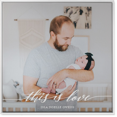 Love Is Wall Art, White, Single piece, Canvas, 36x36, White, white