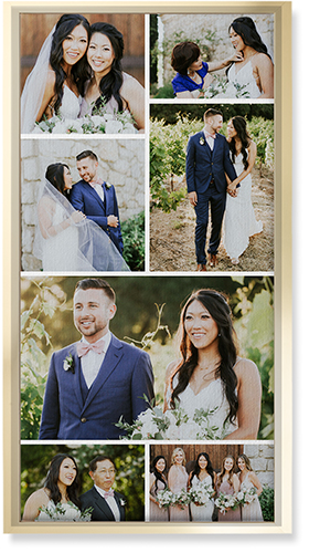 Gallery of Seven Pano Wall Art, Gold, Single piece, Canvas, 10x20, Multicolor, multi