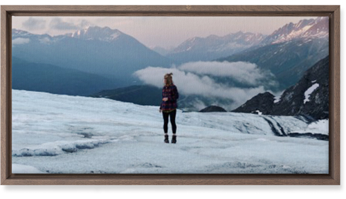 Photo Gallery Square Wall Art, Walnut, Single piece, Canvas, 10x20, Multicolor