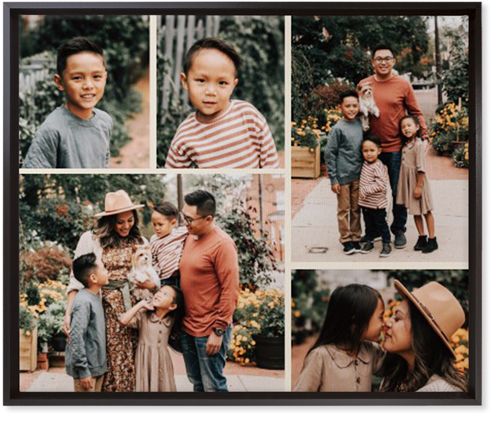 Gallery of Five Wall Art, Black, Single piece, Canvas, 20x24, Multicolor, multi