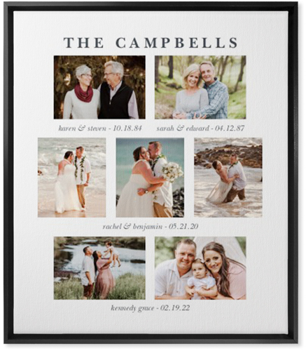 Our Family Roots Wall Art, Black, Single piece, Canvas, 20x24, Multicolor